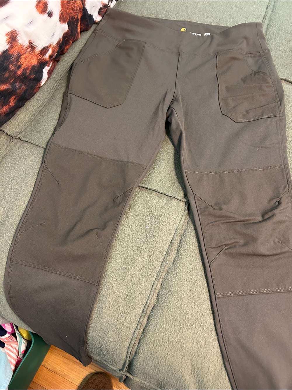 Carhartt Force Utility Knit Legging Dark Coffee L 12 14 - Picture 2 of 12
